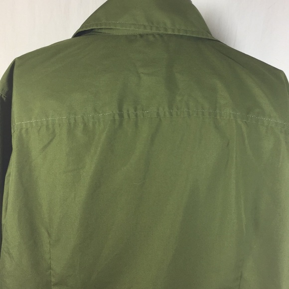 Izod Long Tab Sleeve Button Front  Blouse Size 1X - Picture 5 of 8